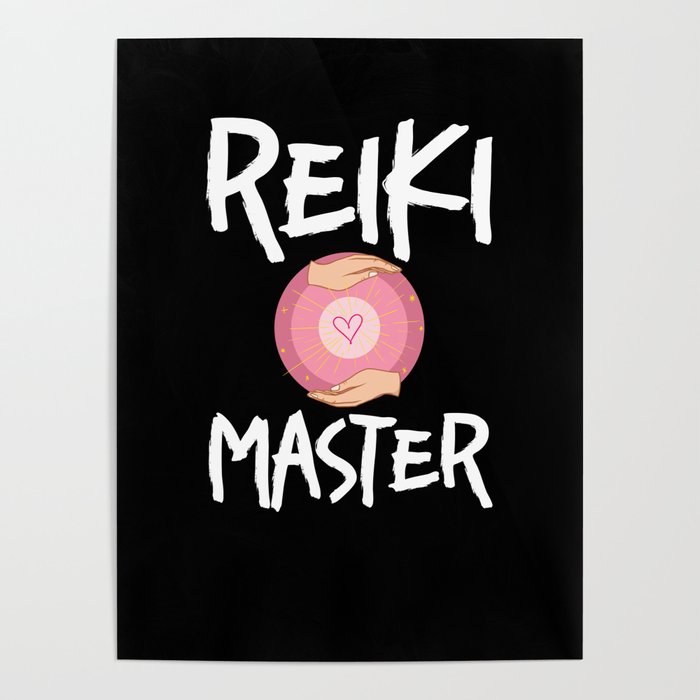 Reiki Healer Energy Healing Music Master Stone Poster