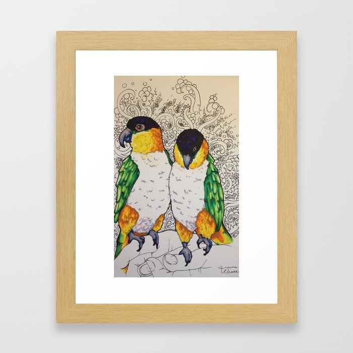 Birds in Paradise Framed Art Print