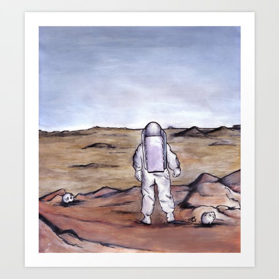 Rust Coloured Soil Art Print