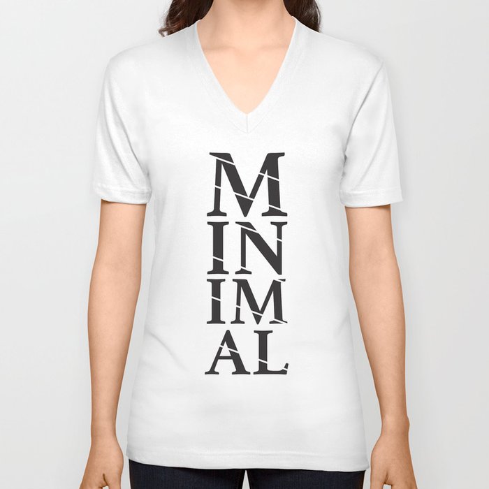 Minimal V Neck T Shirt