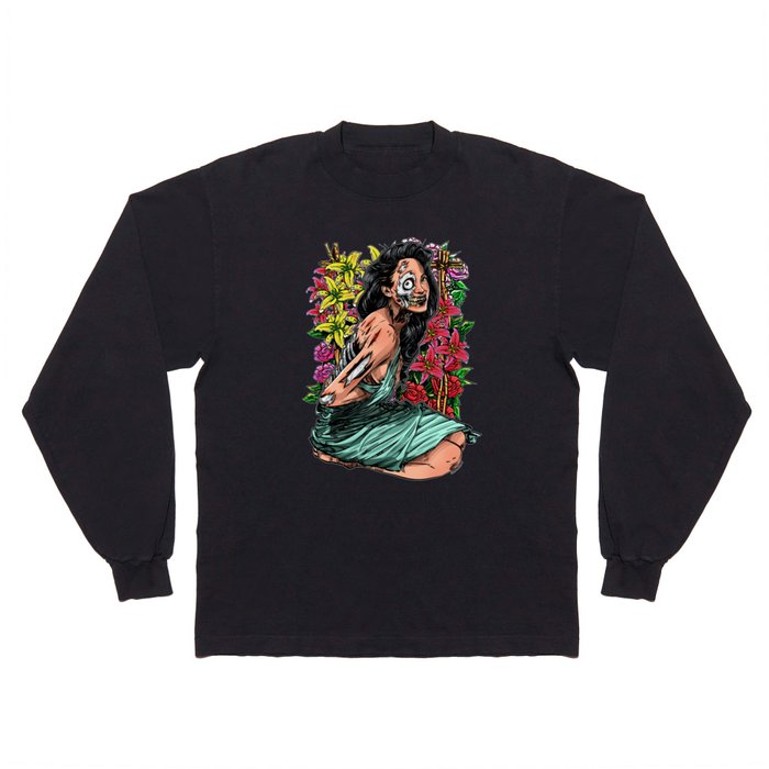 BEAUTIFUL AND FLOWERS Long Sleeve T Shirt