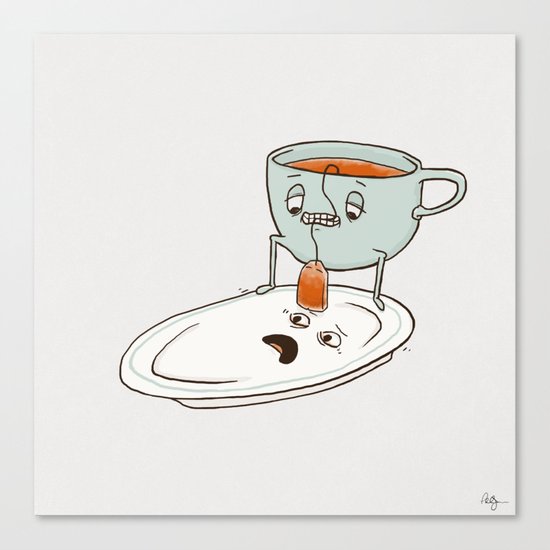 Tea Baggin' Canvas Print