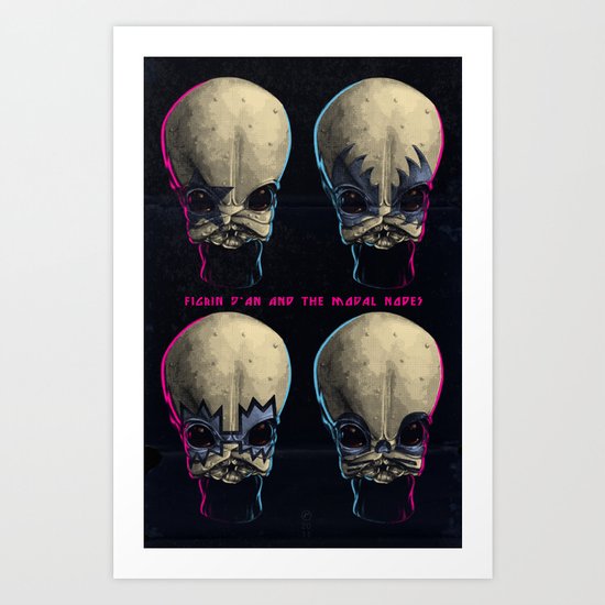 Mos Eisley Rock City Art Print