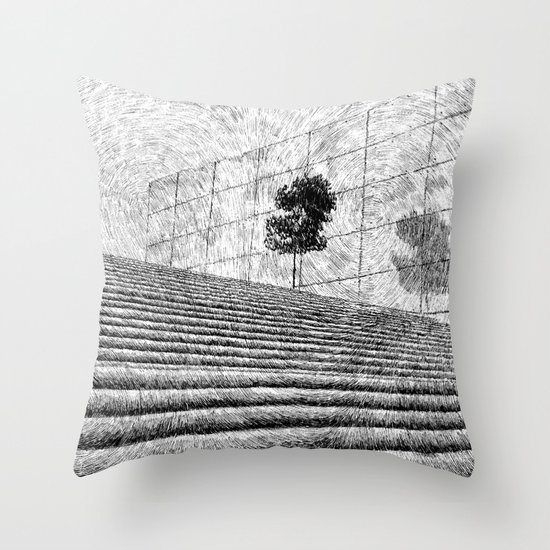 Fingerprint - Stairway Throw Pillow