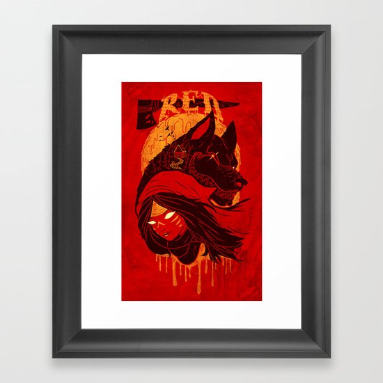 RED Framed Art Print