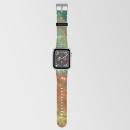 Colorful Cosmos | Teal & Dark Red Apple Watch Band