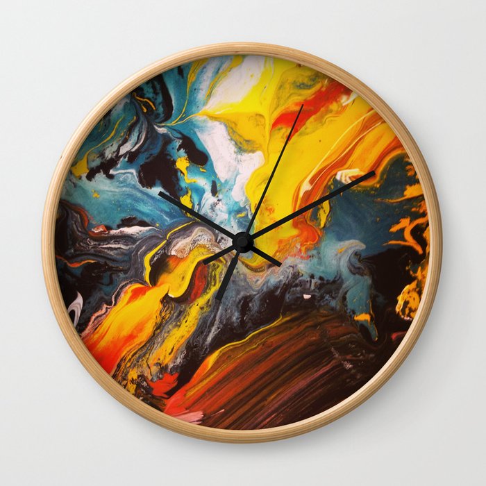 Chaos in Color Wall Clock