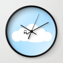 Cute Cloud Cartoon Wall Clock