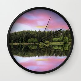 Langsett Reservoir Sunset Wall Clock