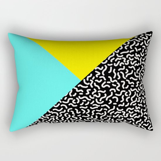 Memphis pattern 27 Rectangular Pillow