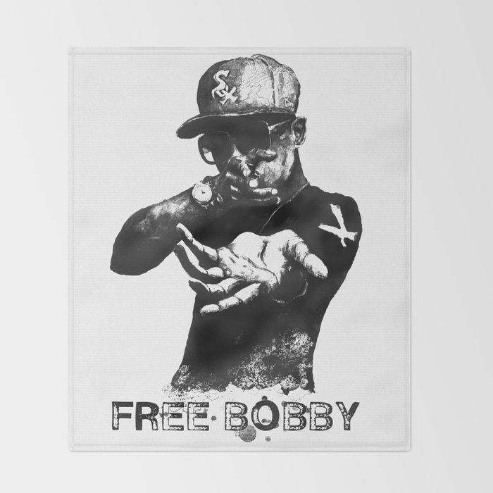 Free Bobby Shmurda Lithograph Throw Blanket By Drewnelz Society6