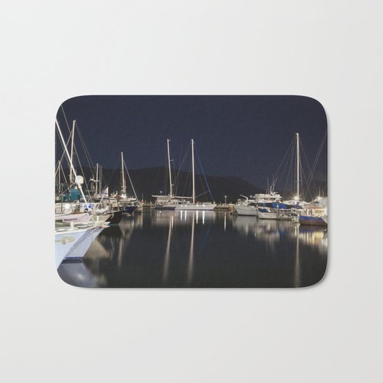 Marina at Night Bath Mat