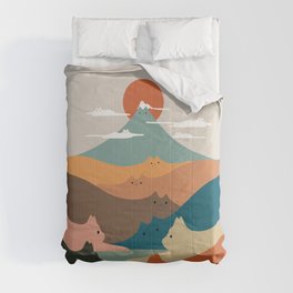 Cat Landscape 132 Comforter