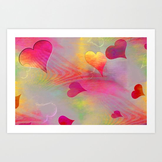 Hearts 2016/001 Art Print