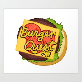 Burger Quest 2024 Art Print