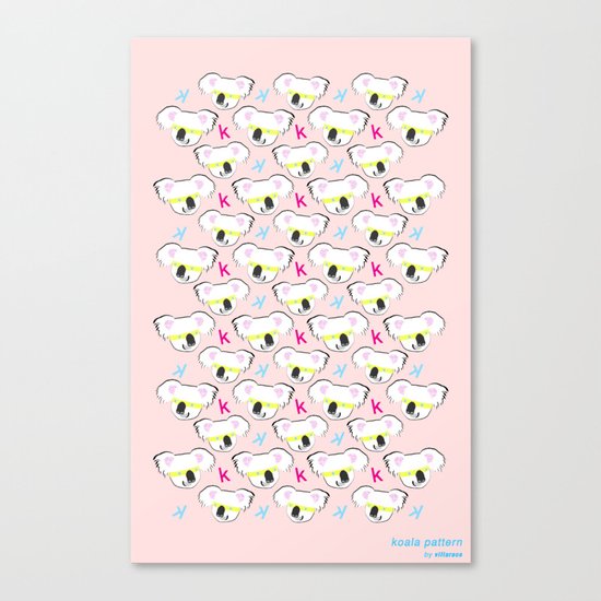 Koala pattern Canvas Print
