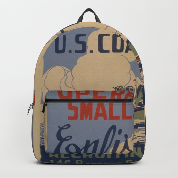 Vintage poster - Coast Guard Backpack