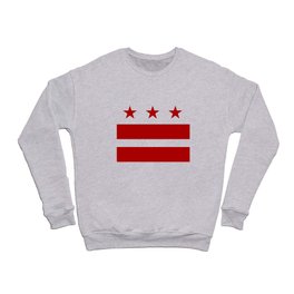Washington DC District Of Columbia Flag Crewneck Sweatshirt