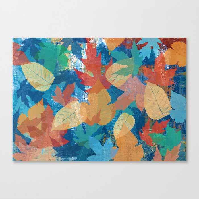 Colorful fall leaves Canvas Print