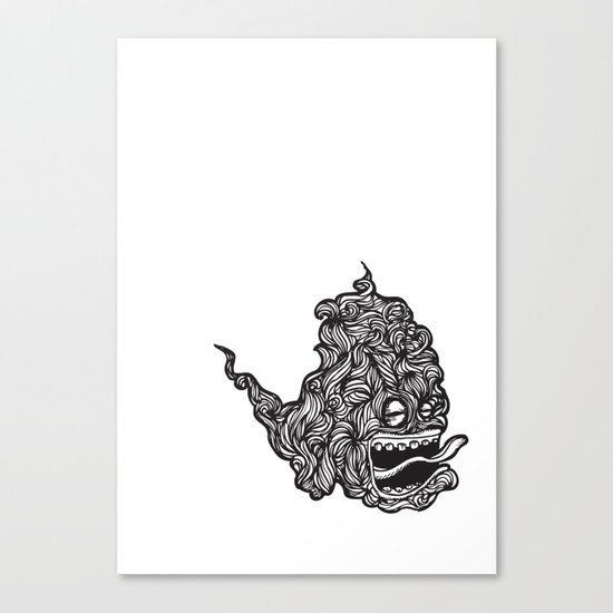 Hairy Smoke Bastard #1 Canvas Print