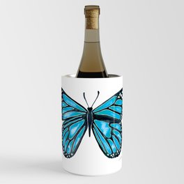 Blue Morpho Butterfly Wine Chiller