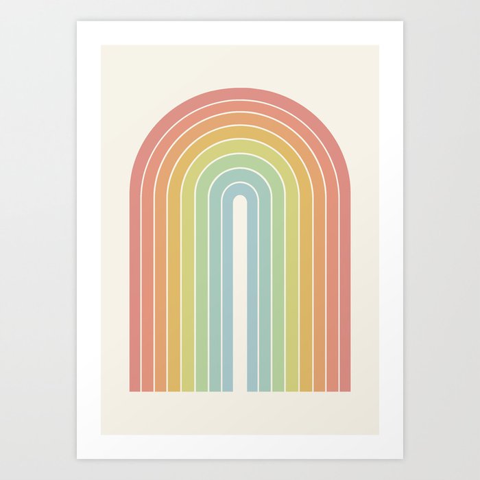 Rainbow Colored Pencils Arranged Tip to Tip. | Large Solid-Faced Canvas Wall Art Print | Great Big Canvas
