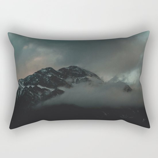 Mountain in the Clouds Rectangular Pillow