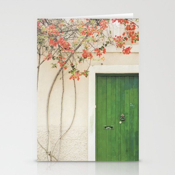 Green Door Santorini Stationery Cards