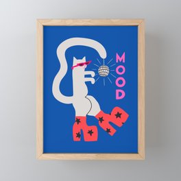 Mood Cat Framed Mini Art Print