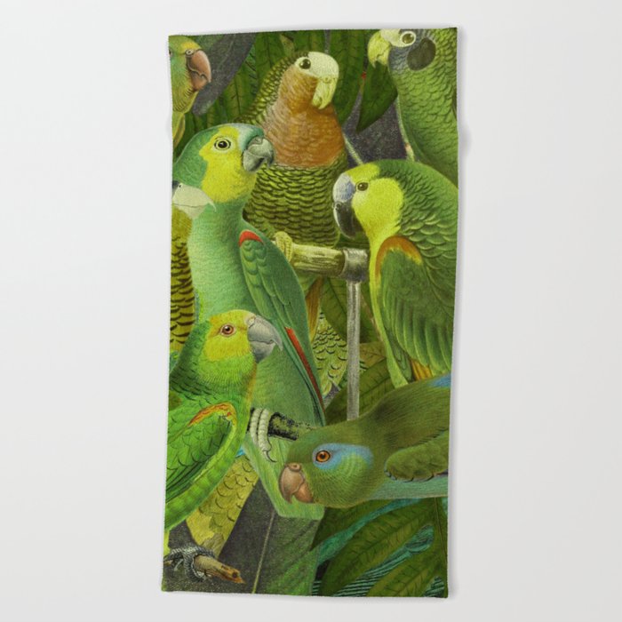 Birds of Paradise Beach Towel