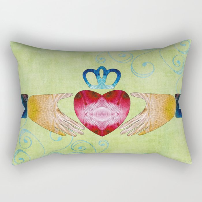 Colorful Inspirational Art - Friendship - Sharon Cummings Rectangular Pillow