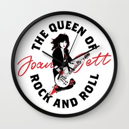 Joan Jett, The Queen of Rock and Roll Wall Clock | Hair, Music, Hairmetal, 1970, Classic, Rockandroll, Therunaways, Punk, Blackhearts, Retro 