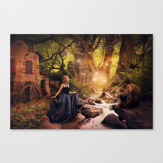 Masha and the Bear Canvas Print