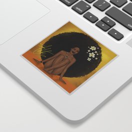 Afro Peace Sticker