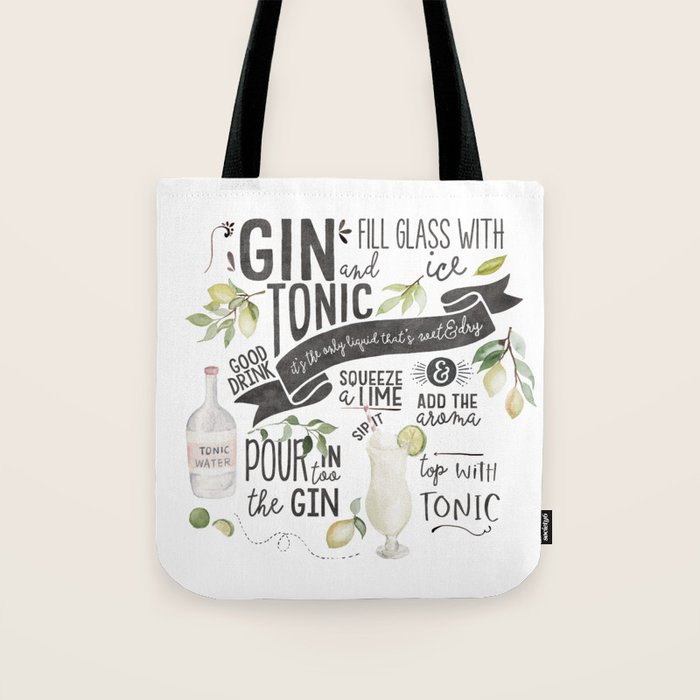 gin tote bag