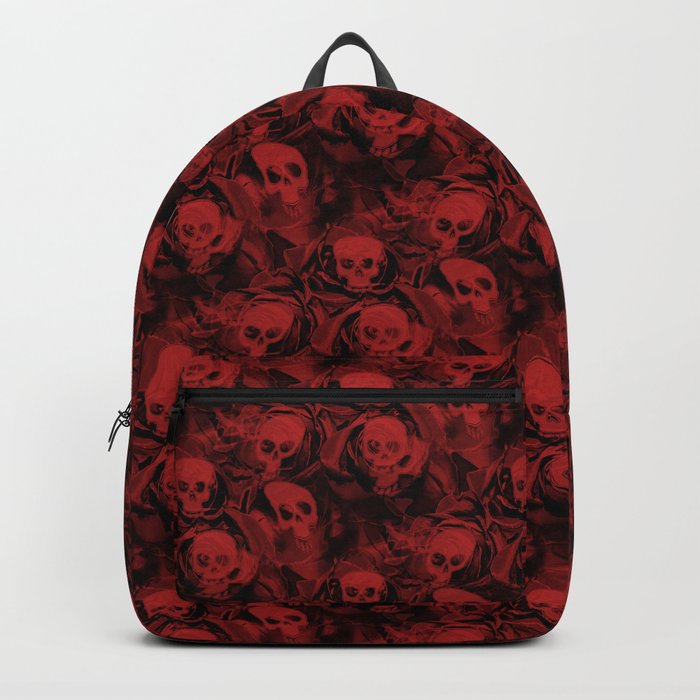 Haunted Red Skulls Backpack