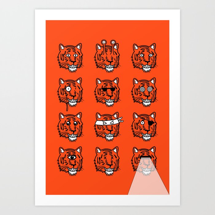 Eyes Of The Tiger Art Print