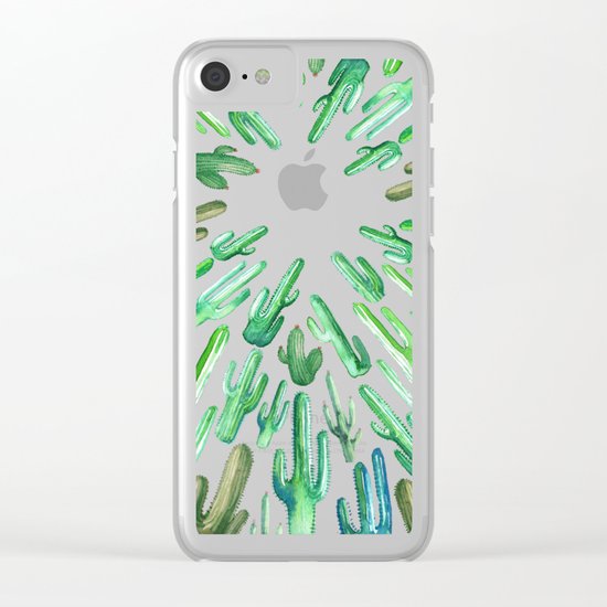 cactus invasion Clear iPhone Case