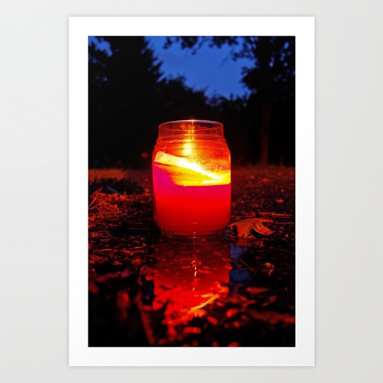 Summer candle Art Print