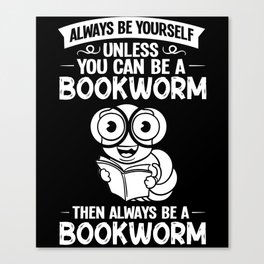 Reader Book Reading Bookworm Librarian Canvas Print
