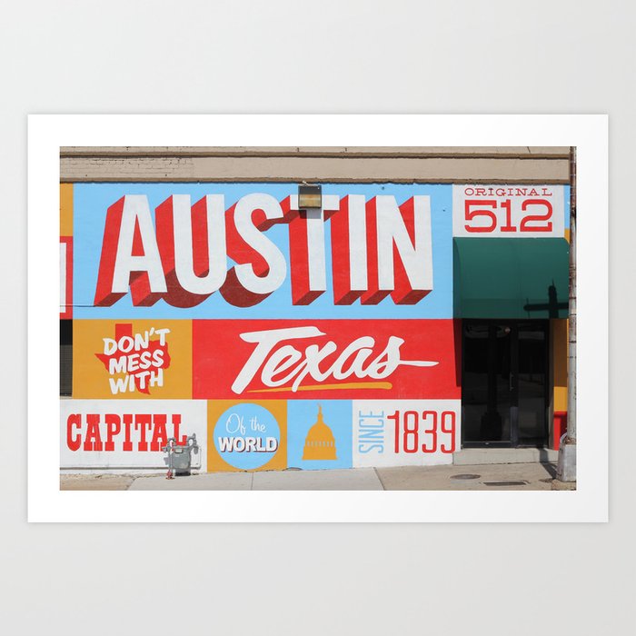 Austin, TX Art Print