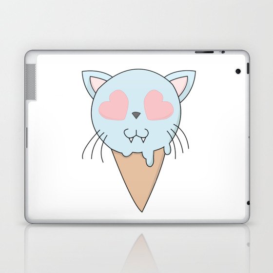 Kitty Ice Cream Laptop & iPad Skin