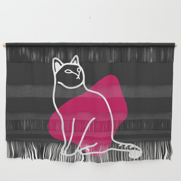 Wondering cat Wall Hanging