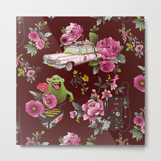 Ecto Floral Metal Print