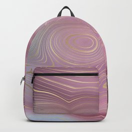 Mauve Rose Gold Agate Geode Luxury Backpack | Graphicdesign, Rose, Texture, Agate, Pink, Gemstone, Pretty, Vein, Glammauverose, Geode 