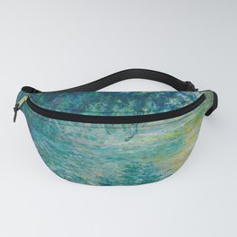 Claude Monet Morning on the Seine Oil Paintng Fanny Pack