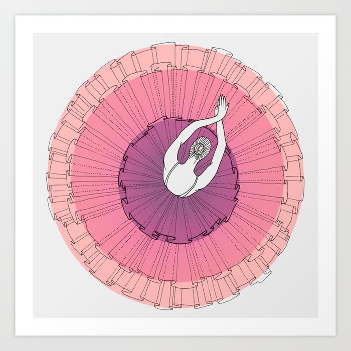 Pink Ballerina Art Print