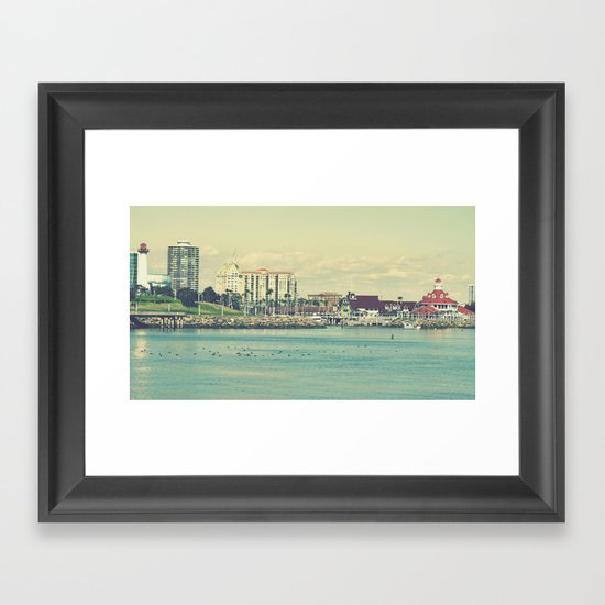 Seaside ~ Long Beach ~ California Framed Art Print