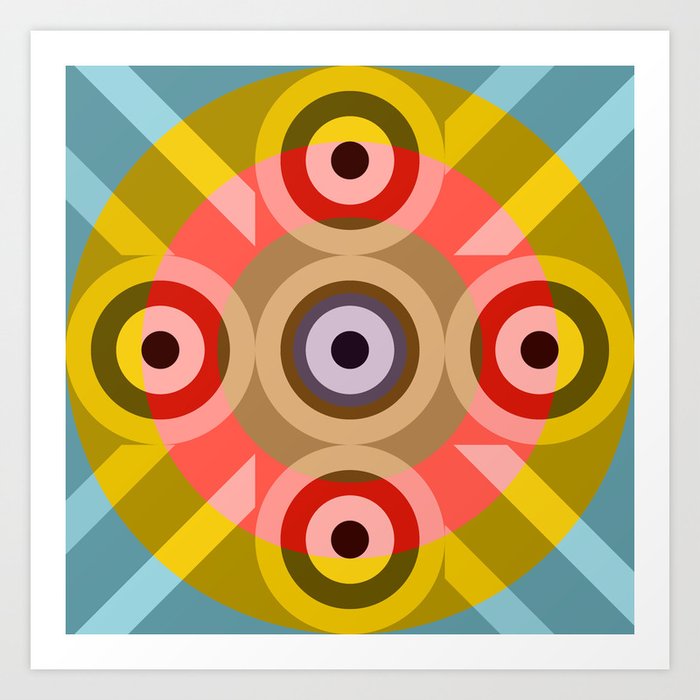 Poeninus The Second  - Colorful Abstract Art Art Print
