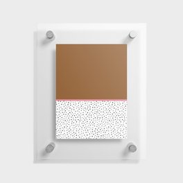 Afghan Tan + Carissma Pink + Polka Dots Composition  Floating Acrylic Print